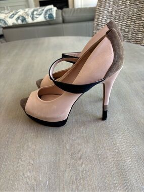 Jessica Simpson Ely blush leather platform pumps 9
